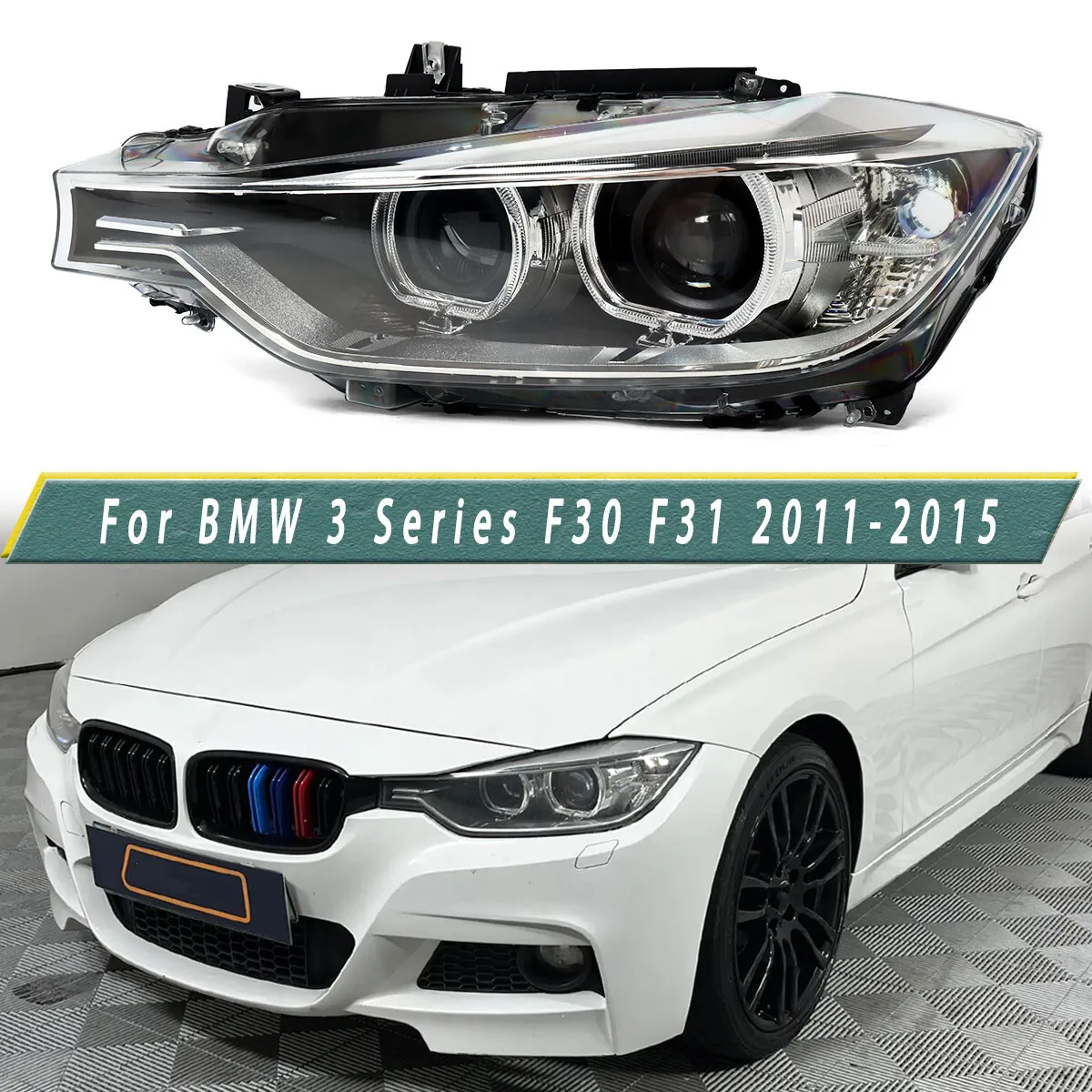 Replace For BMW 3 Series F30 F31 Front Left Headlight 320i 328i 335i 2011 2012 2013 2014 2015 Xenon Adaptive HID Head Light lamp