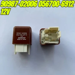 (Brand New Original)1pcs/lot 100% original genuine relay:90987-02006 056700-6912 12V Automobile oil pump relay