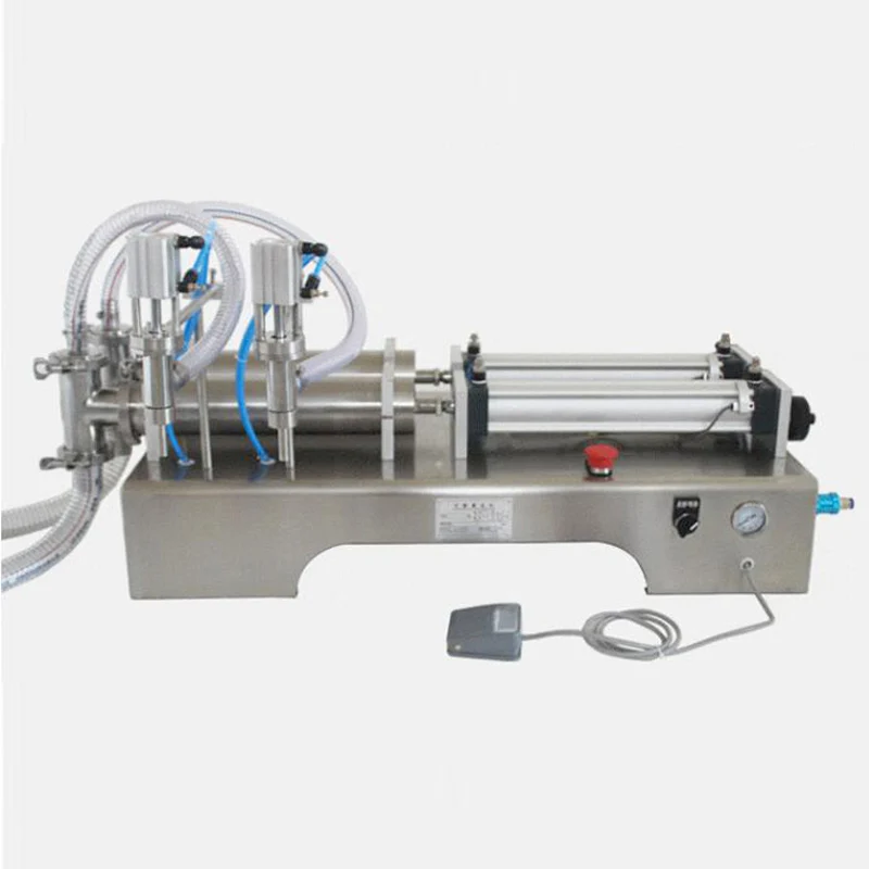 Double Head Liquid Filling Machine For Olive Oil Perfume Automatic Pneumatic Filling Machine