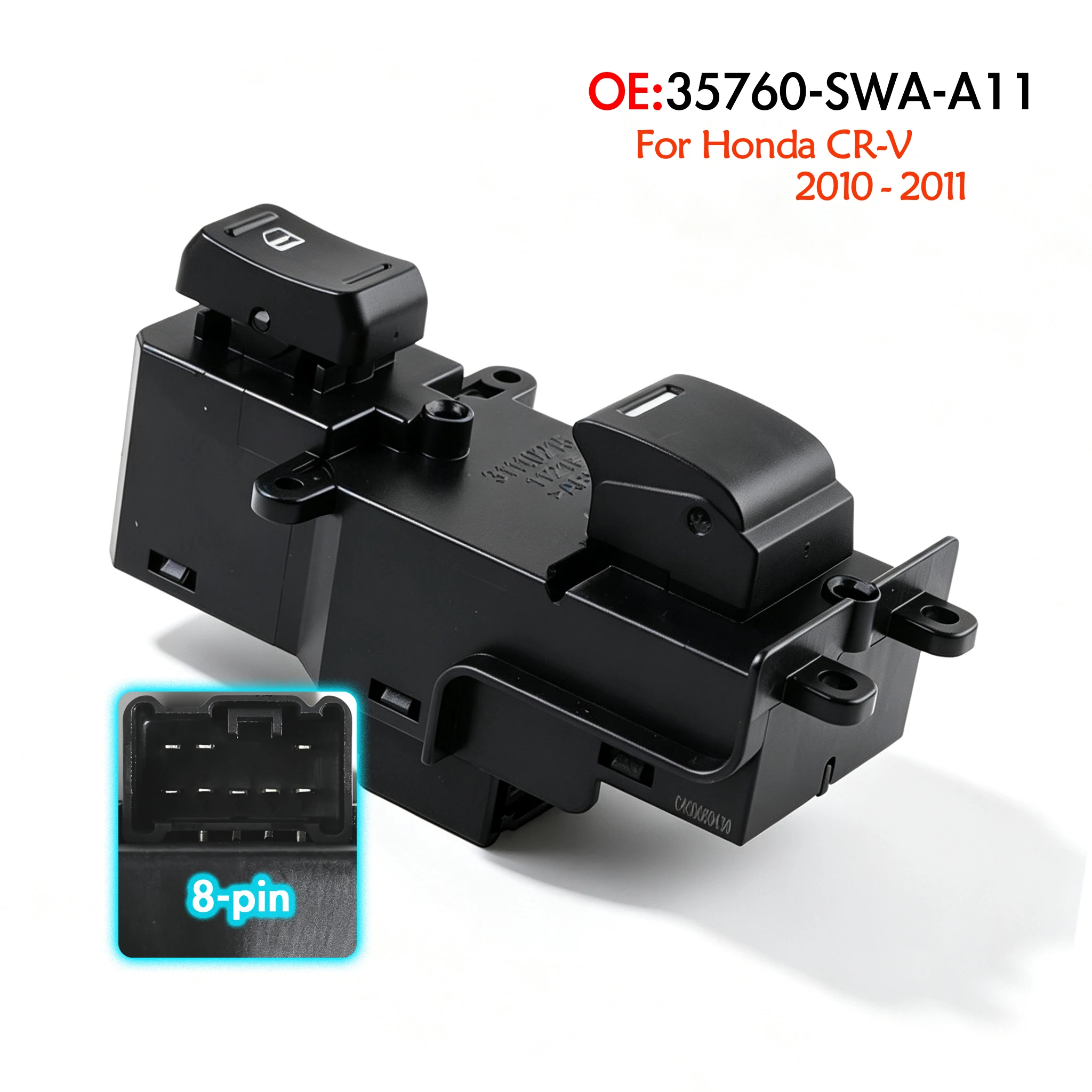 35760-SWA-A11 For Honda CR-V 2010-2011,Front Right Side Passenger Side Electric Power Window Switch Glass Lifter Control Button