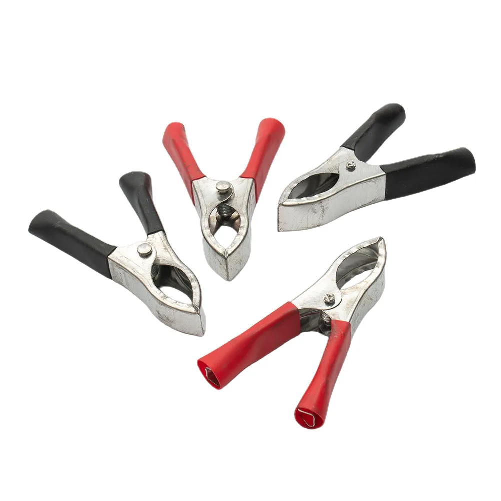 4PCS 30A 75MM Insulated For Alligator Clips for Battery Testing on Vehicles and Electrical Projects Including Voltage Tester Use