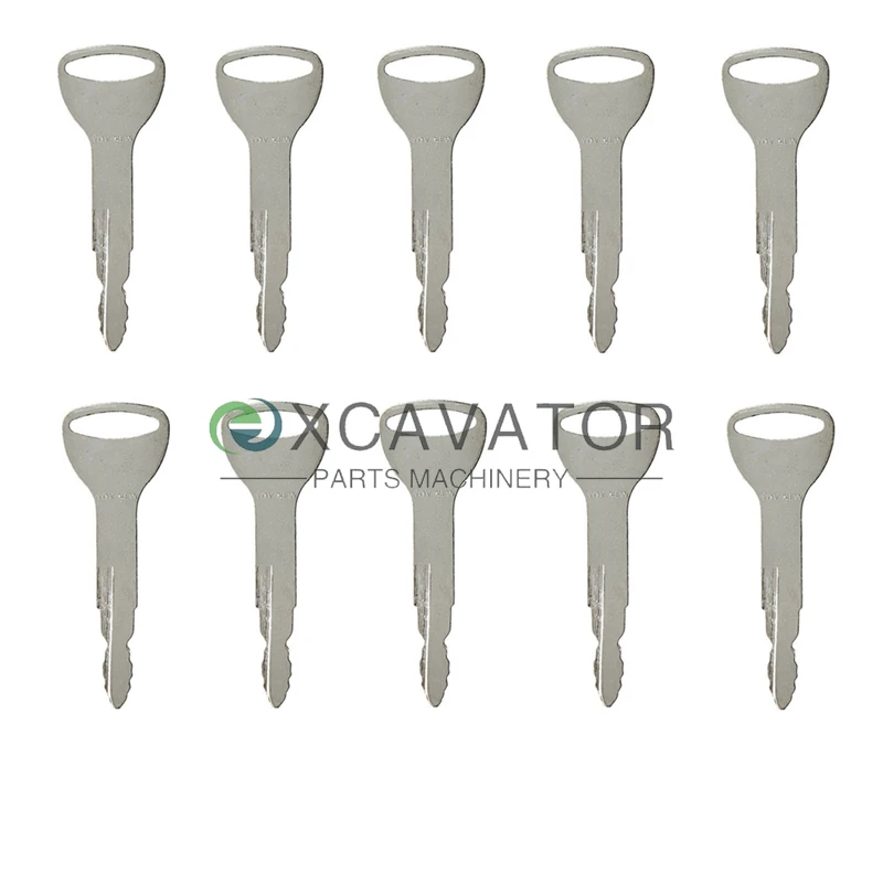 (10) Ignition Key For Heavy Equipment Replaces A62597 7591-23330-71 TY57591-23330-71 162597