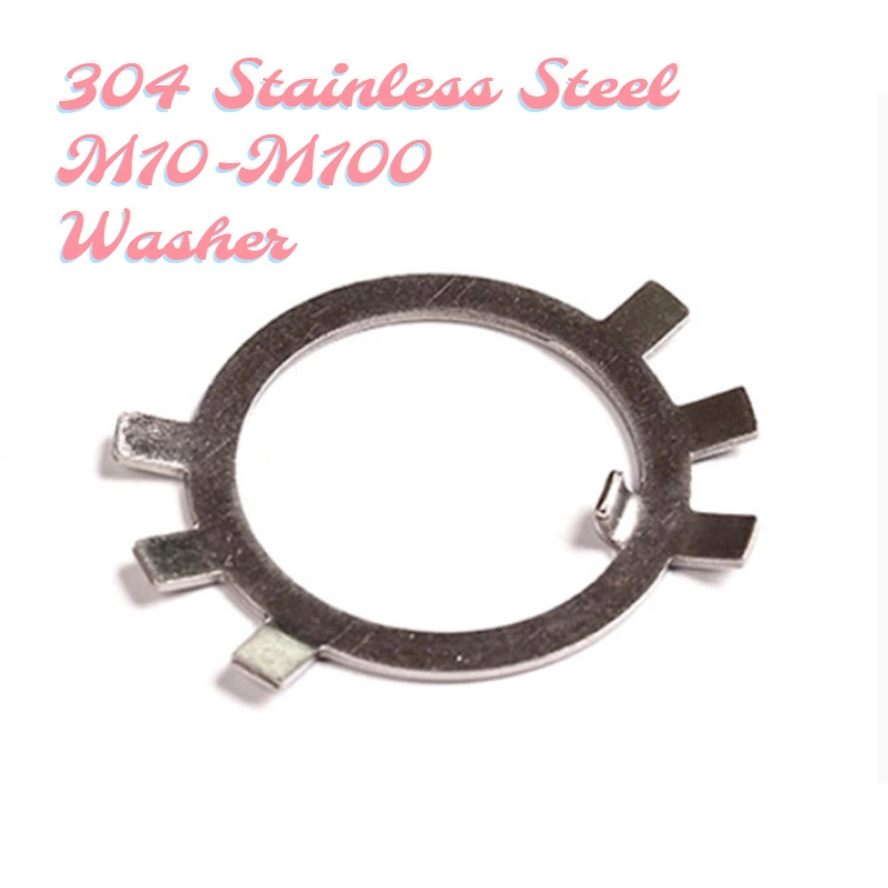 

5/20/50/100pcs Quality 304 Stainless Steel Round Nut Stop Washer Stop Gasket Corrosion Protection AndRust Resistance M10-M100