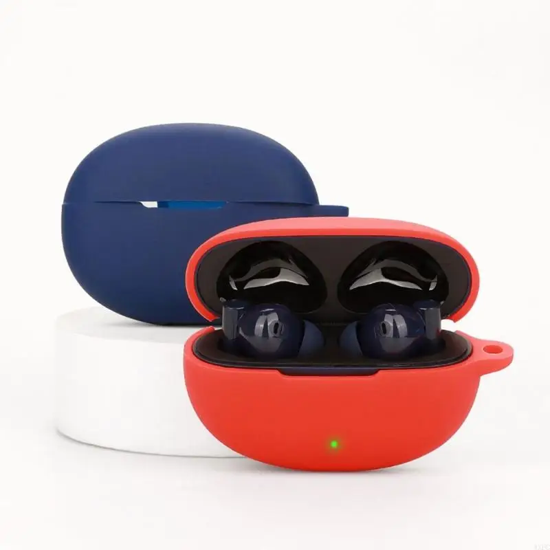 ฝาครอบแบบยืดหยุ่นไม่ Scratch & กันกระแทกการออกแบบหูฟังกันฝุ่นและกันน้ําหูฟังสําหรับ Realme Buds Air 6