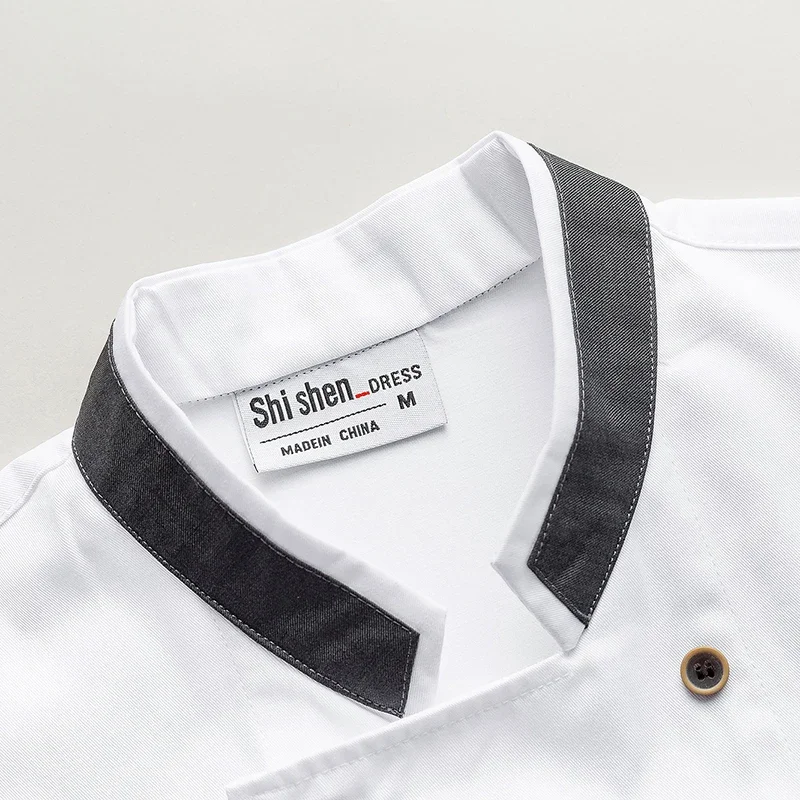 長袖キッチンジャケット制服シェフコートホテル調理服プロのキッチン衣装男シェフホテル衣装作業服