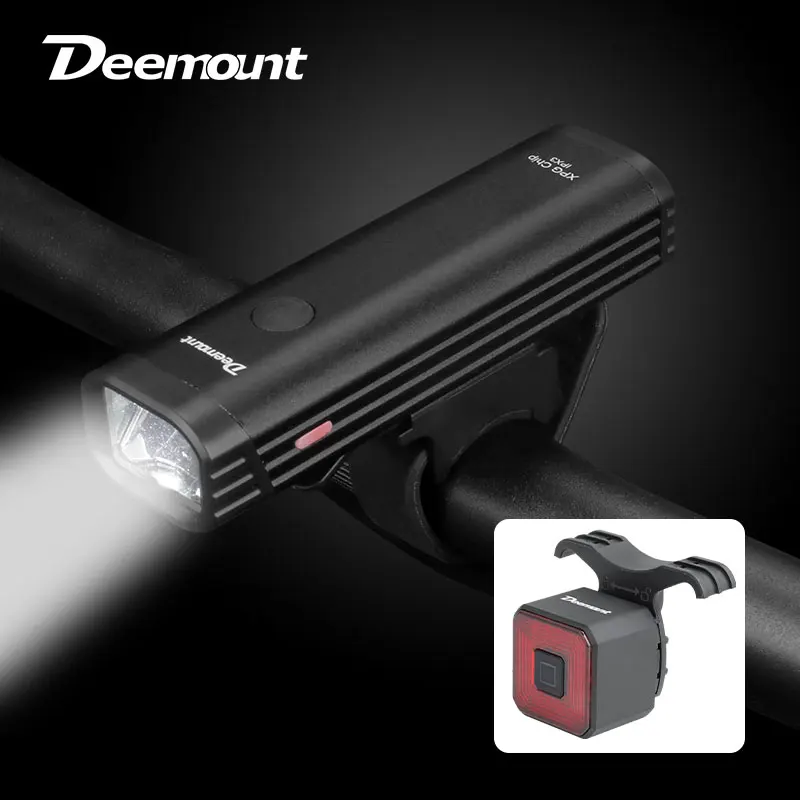 Deemount EOS210 Bicycle Headlight 400Lumen 2000mAH LED Lantern Front Lighting Aluminum Torch Handlebar Fork Stem Helmet Lamp