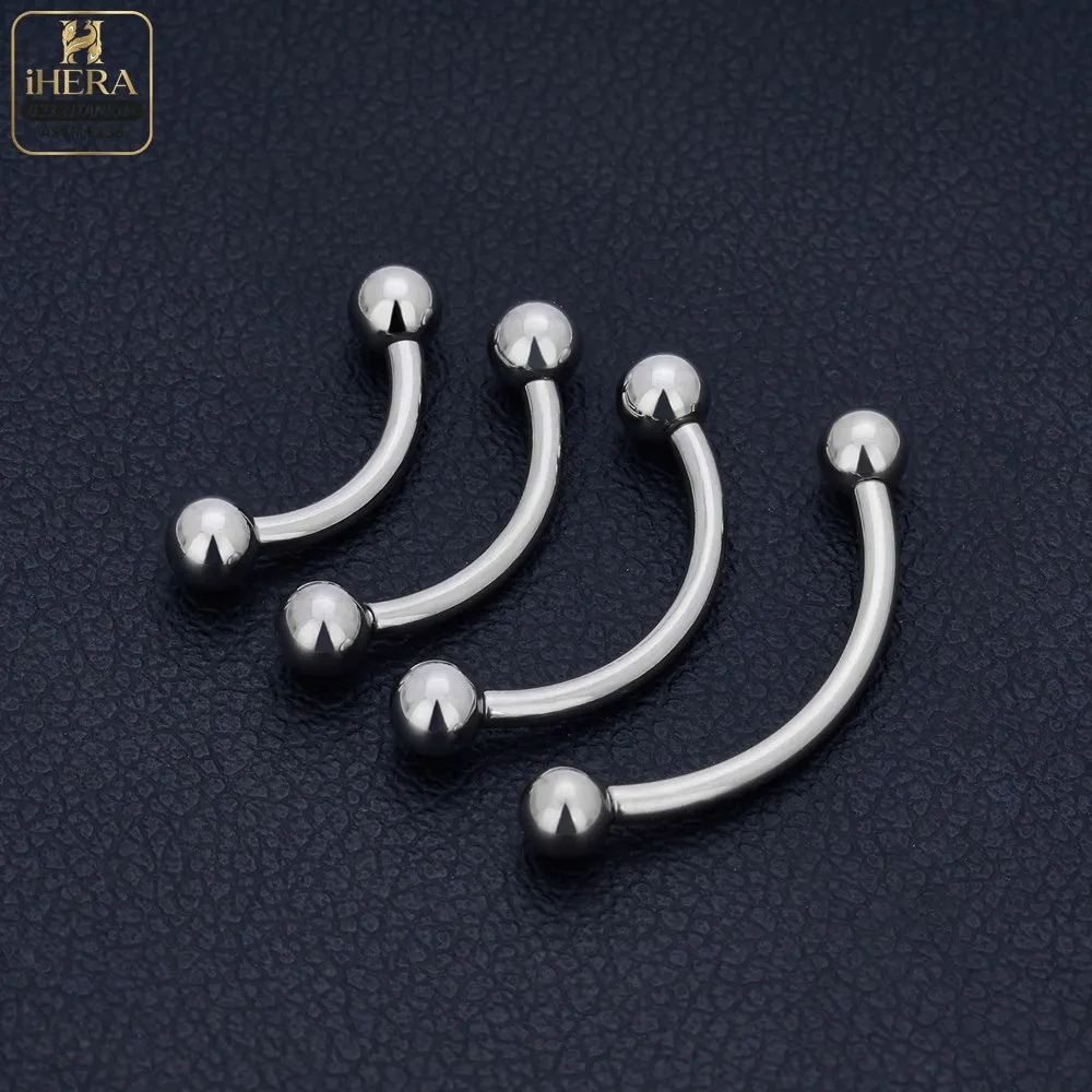 1/5PC G23 Titanium Nose Rings Piercings Lip Eyebrow Ear Septum Helix Cartilage Septum Body Jewelry Piercing Labret Nariz C Rod