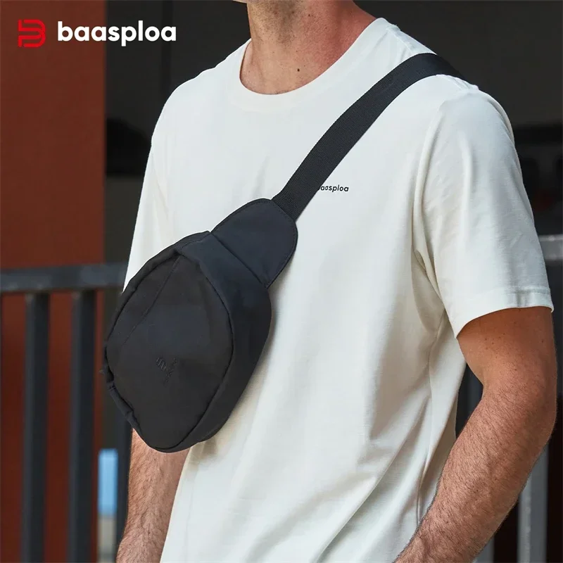 Baasploa Waterproof Running Bags Outdoor Jogging Gym Sports Bag Unisex Fashion Multifunctional Portable Buckle Waist Bag
