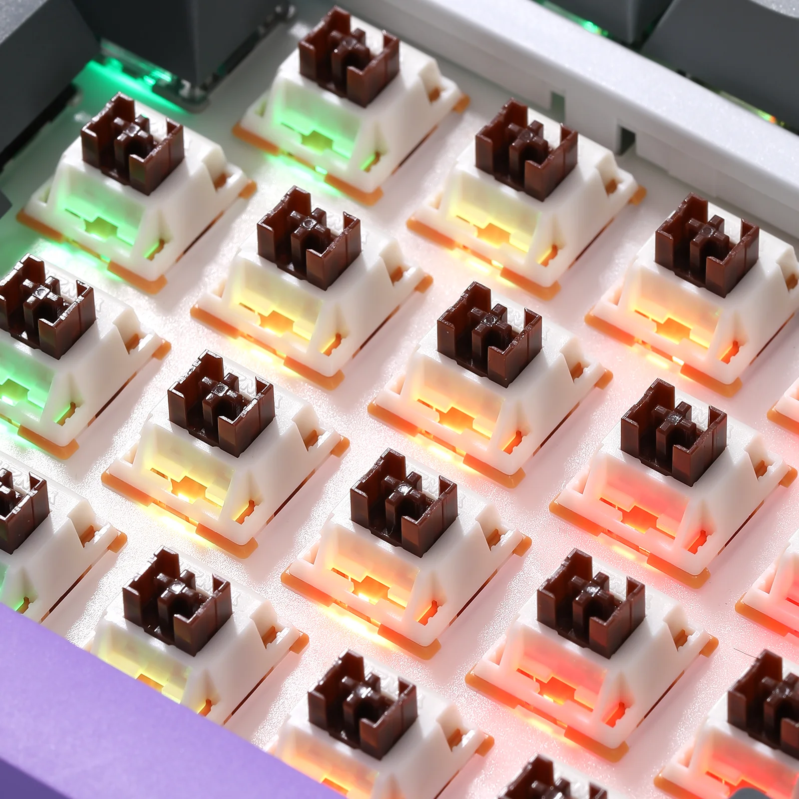 YUNZII Caramel Coffee V2 Silent Switch, Pre-Lubed 5-Pin Mute