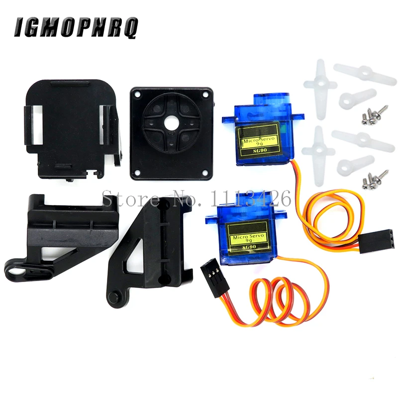 Servo bracket Camera Platform Anti-Vibration Camera Mount for Aircraft FPV Dedicated Nylon PTZ for 9G SG90 servo motor