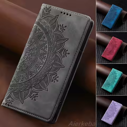 Magnetic Flip Leather Case For Samsung Galaxy S25 S24 Ultra S23 FE S22 S21 S20 S10 S9 Plus Note 20 Wallet Card Phone Cover Coque