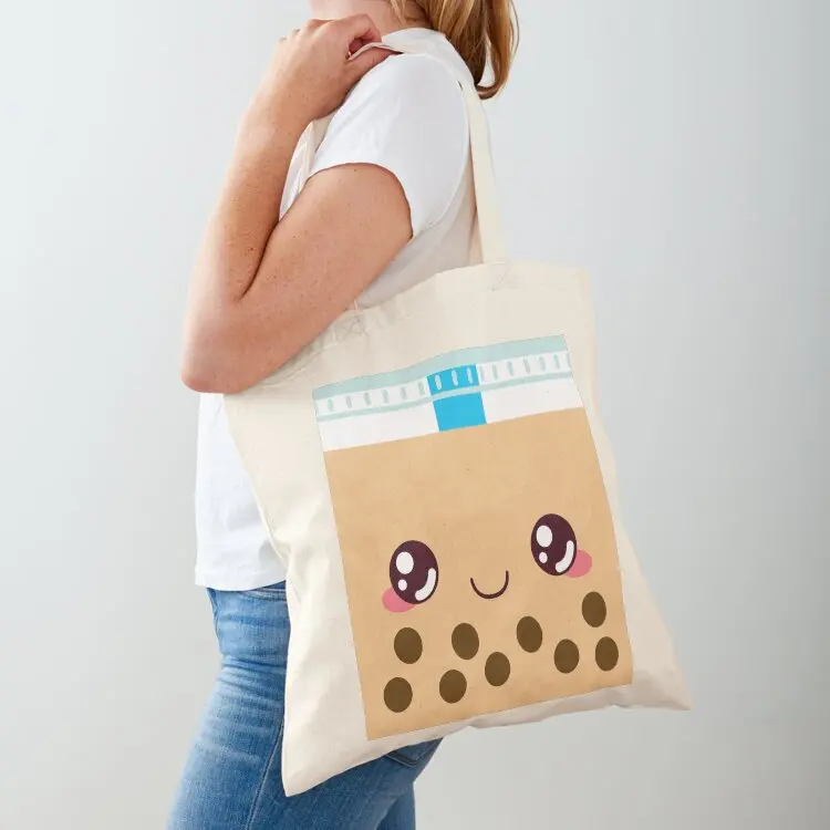 

Orange Bubble Tea Tote Bag Woman shopper bag Women's bags Handbags hand bag