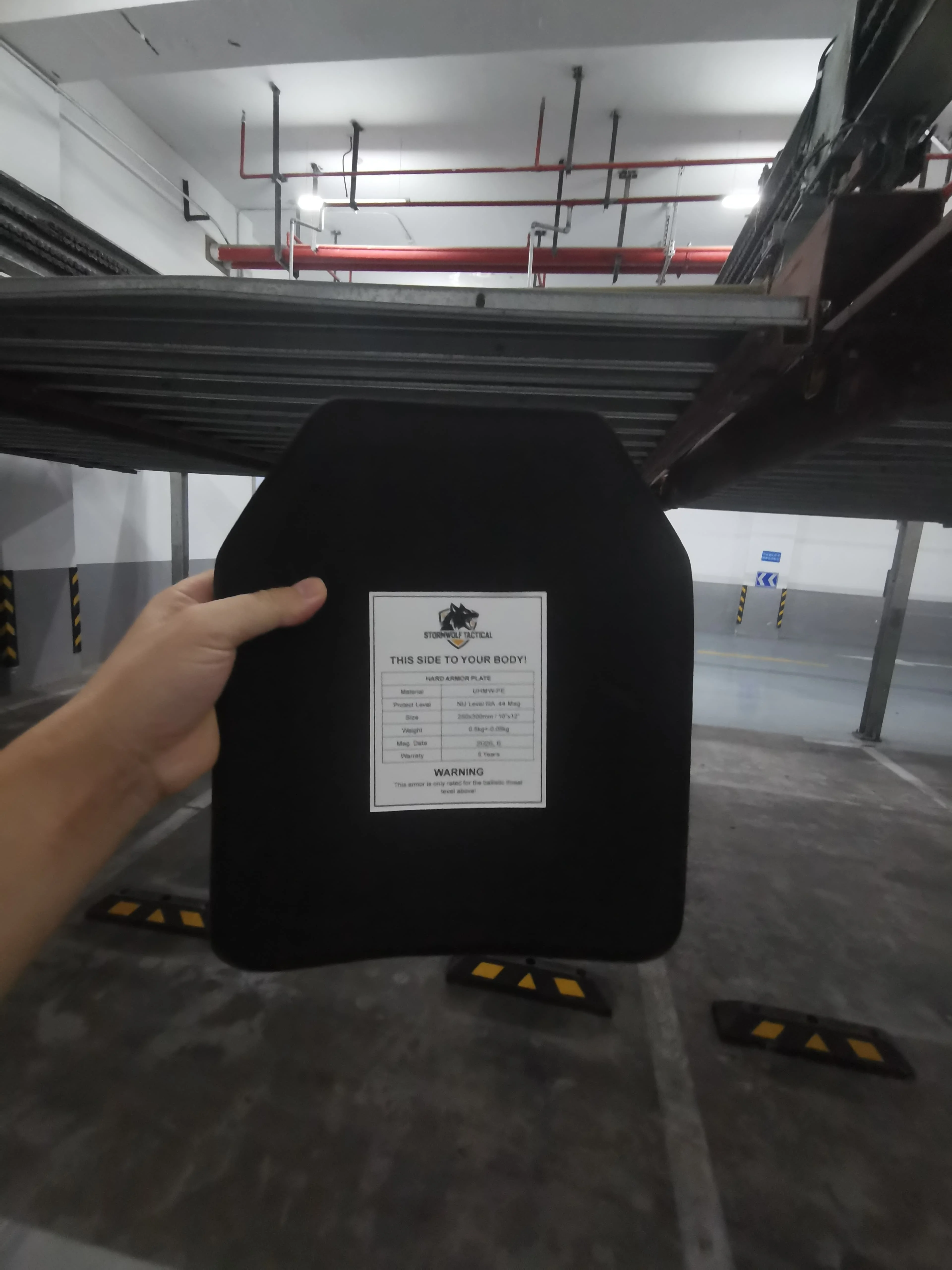 I nch10x12 Lightweight Dummy Plate Insert for Tactical Vest Removable Body-Contoured Prop Board Easy to Install