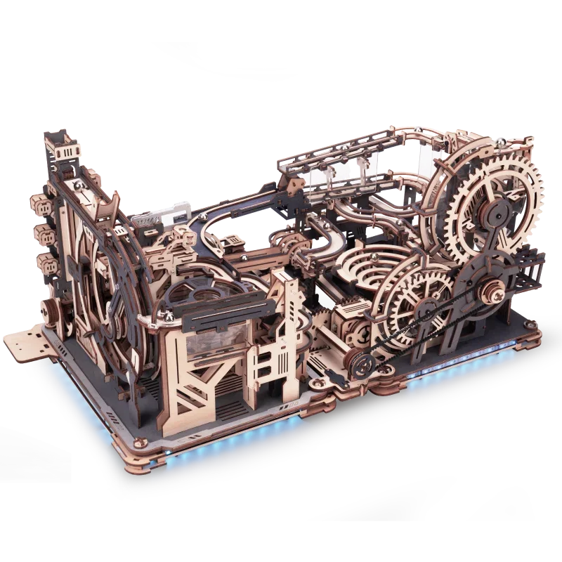 Night City Xinggang Puzzle Model Wooden Assembled Building Block