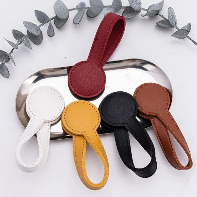 

Многоцелевой магнитный зажим для шляпы из искусственной кожи, сильный магнитный круглый зажим-органайзер, подвески для дорожной сумки, аксессуары для багажа