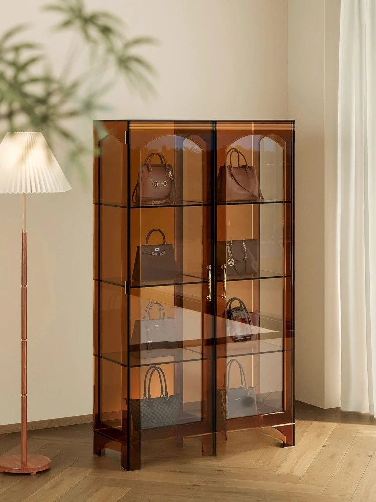 

Living room display cabinet Household display cabinet Living room wine with door display