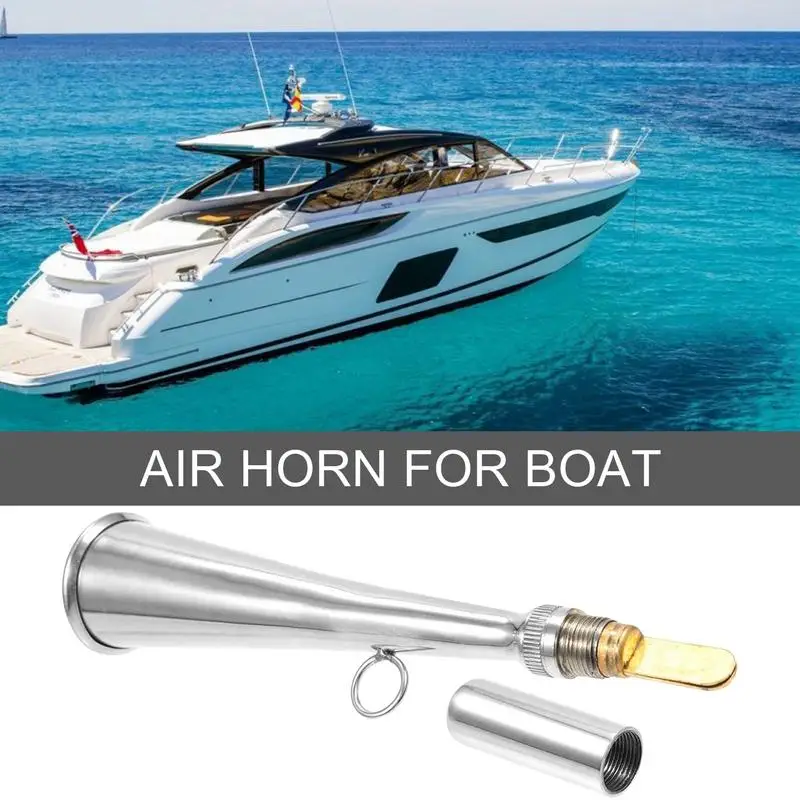 Air Horn Handheld Air Horns For Safety Portable Very Loud Airhorn Stainless Steel Air Horns For Safety Marine Boat Can Blow Horn