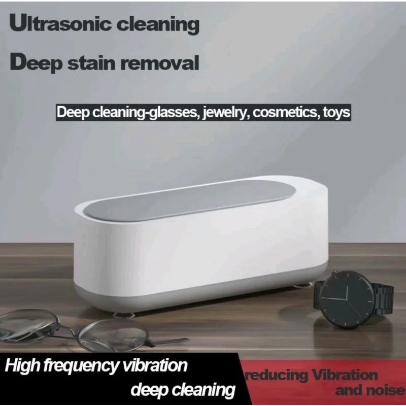 Mini Ultra Sonic Cleaner High Frequency Vibration Wash Cleaner Washing Jewelry Glasses Watch Ring Dentures Cleaner Vevor