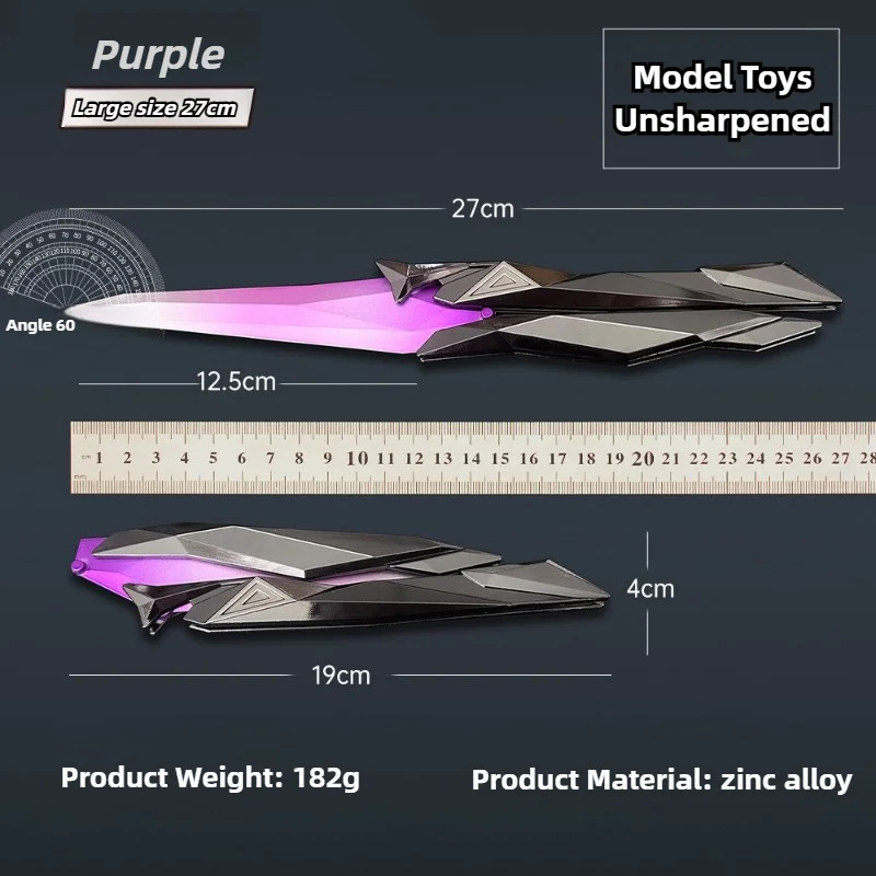 Valorant ナイフシンギュラリティ 2.0 ゲーム周辺小道具モデル蝶折り目金属おもちゃナイフ装飾品グッズギフト男の子のため