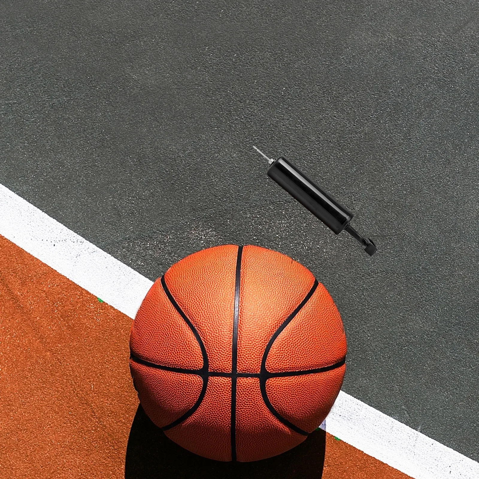 

Portable Air Pump for Basketball Football Soccer Balls Balloon Tire Inflator H held Compact Lightweight Metal Needle Efficient