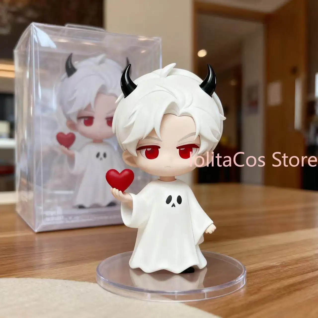 

10cm Love and Deepspace Sylus Rafayel Zayne Xavier Q-version Figurine Anime Desktop Ornament Little Statue Girl Birthday Gift