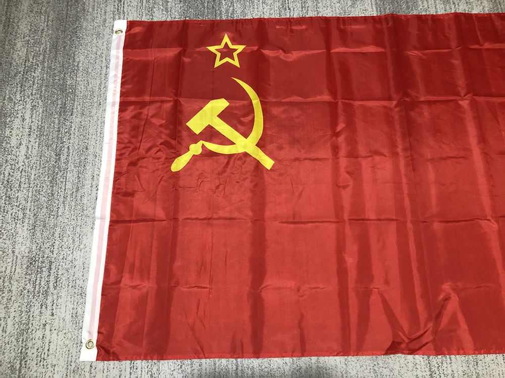 USSR Flag Soviet flag 90x150cm Red CCCP Union of Soviet Socialist Republics USSR Flag polyester hanging Russia Russian flag