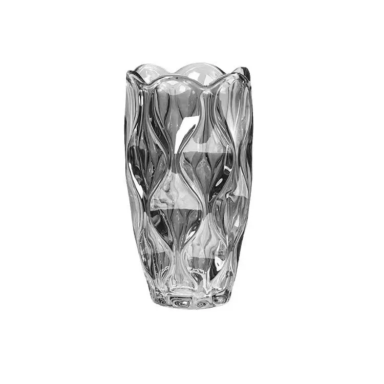 

Vase Ornament Light Luxury Creative Transparent Crystal Glass Living Room Flower Arrangement High-end Dining Table Decoration