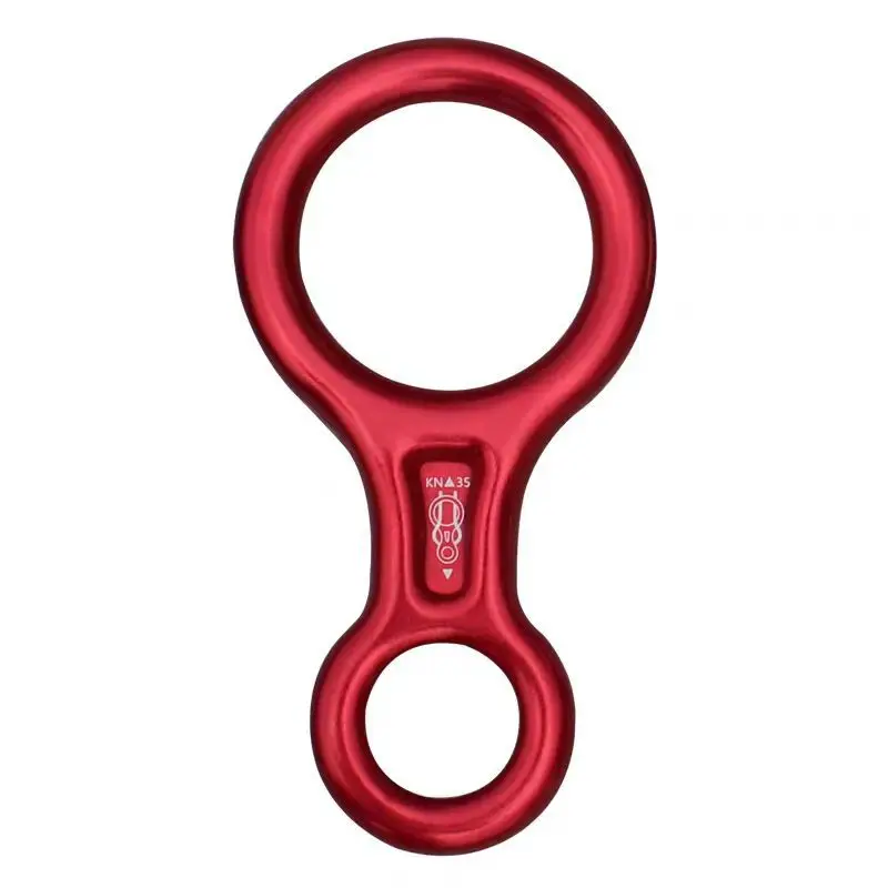 Climbing Figure-8 Descender 35KN Fall Arrester Outdoor High-Rise Escape Rope Slow Descent Device for Home and High-Altitude Work