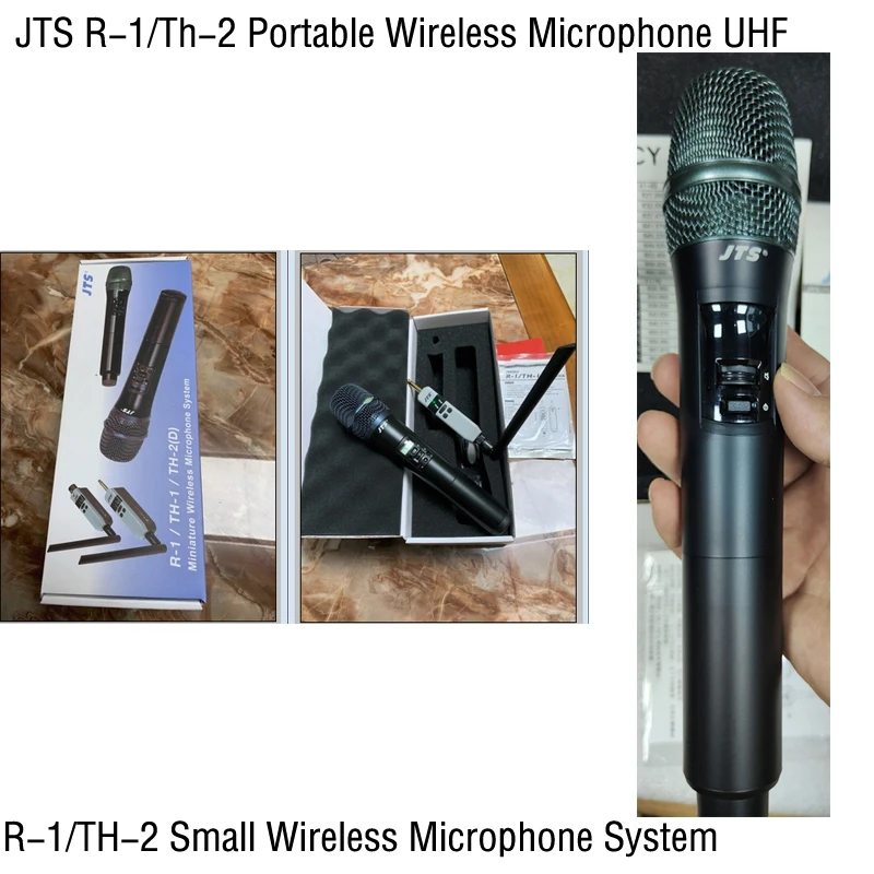 JTS R-1/TH-2 Portable Wireless Microphone UHF Outdoor Audio Singing Performance Professional Imported Microphone Small System