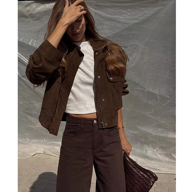 New Fashion Big Pocket Elegant Women's Slim Warm Jackets Autumn Street Chic Young Student Coats Women's Autumn Jackets 2026