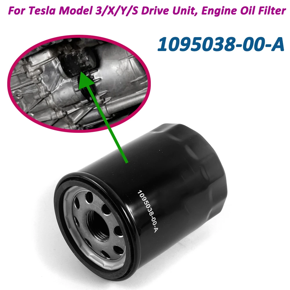 Filtro olio nero ad alte prestazioni 1095038-00-A 109503800A per 2017-2023 modello 3/X/Y/S unità di trasmissione anteriore posteriore filtro olio