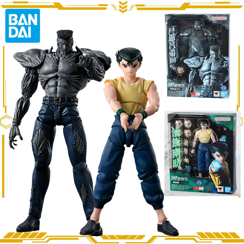 Bandai Original S.H.Figuarts YuYu Hakusho Younger Toguro100% Urameshi Yusuke Action Figure Toys for Boys Girls Gift Collectible