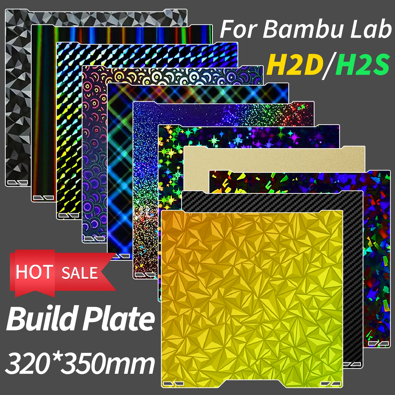 �y�Z�[�����zBambu Lab H2D H2S�p�r���h�v���[�gPET�V�[�g���ʃe�N�X�`��PEI�t���L�V�u���X�v�����O�X�`�[�����M�x�b�h�iBamboo 3D�v�����^�[�x�b�h�p�j