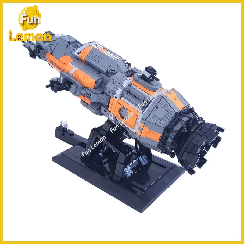 Futuristic Space Frigate MOC Horizon Chaser Spaceship Small Particle Bricks Sci-Fi Scene Layout Decor Toy 3981PCS