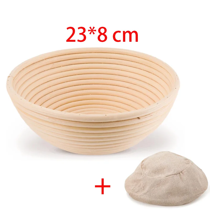 Brotkorb aus natürlichem Rattan, handgefertigt, Rattan-Weiden-Backnapf, Teiggärung, Sauerteig, Banneton-Brotkorb