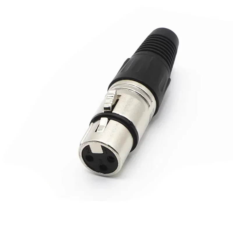 5/20/100PCS XLR 3Pin Microphone Audio Cable Plug Connectors Male & Female 3-core Swiss Cannon Cable Terminals