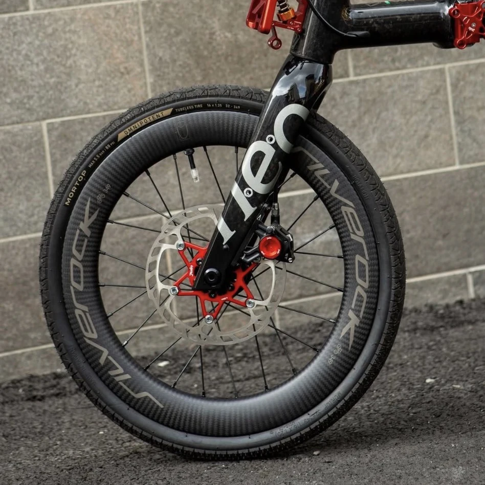 SILVEROCK SR40C Carbon-Laufräder 349 406 Scheibenbremse Steckachse für JAVA NEO Trifold Faltrad Fahrrad-Laufradsatz Tubeless Clincher