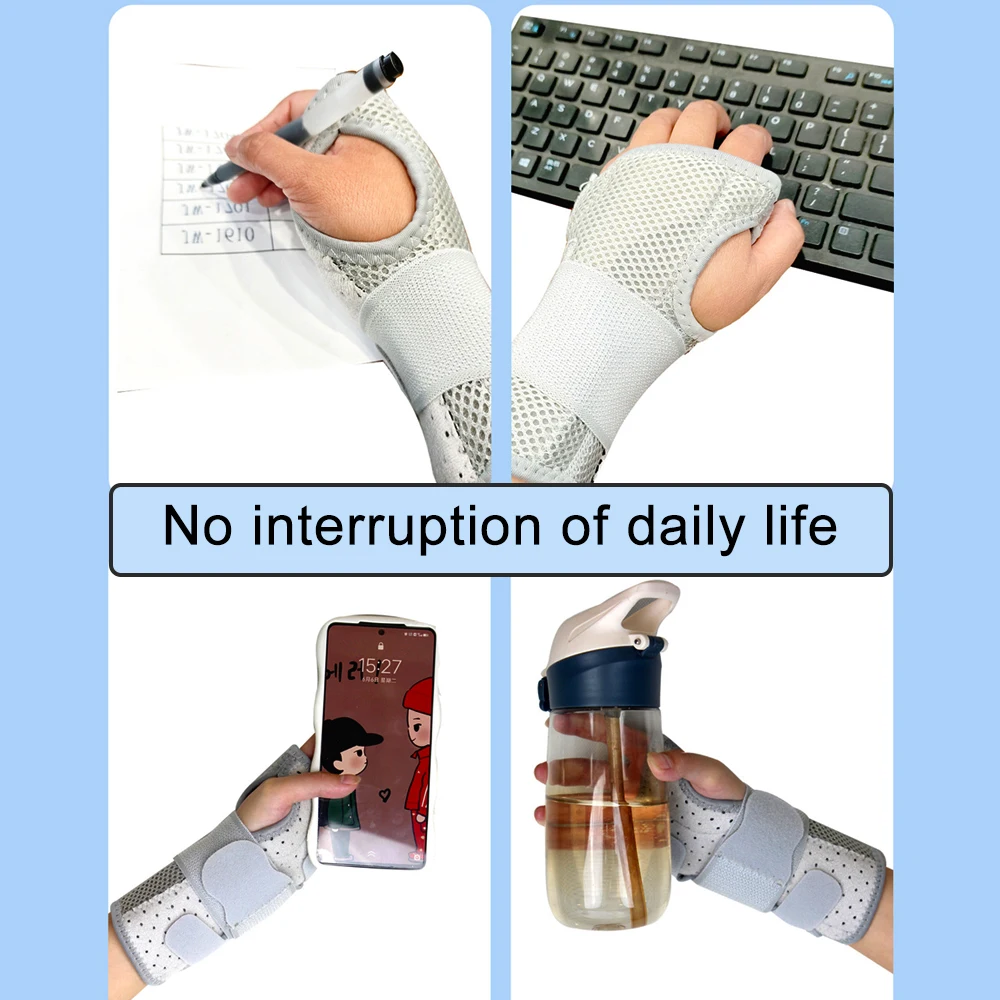 Atmungsaktive Handgelenkstütze Professionelle Handgelenkschiene Schutzband Arthritis Karpaltunnelsyndrom Handverstauchung Tendinitis Handgelenkbandage – Detail 9