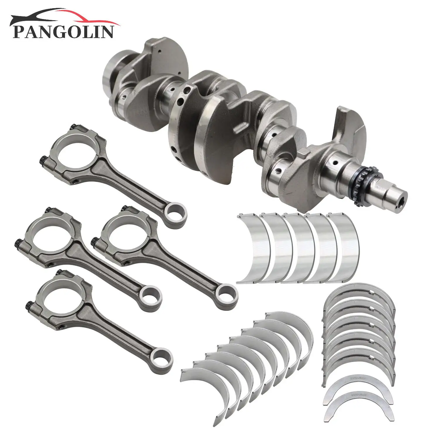 G4FD 1 6L Engine Internal Parts Crankshaft Rods Bearings For Hyundai Accent And Kia Rio And Kia Soul 2012-2017 Overhaul Parts