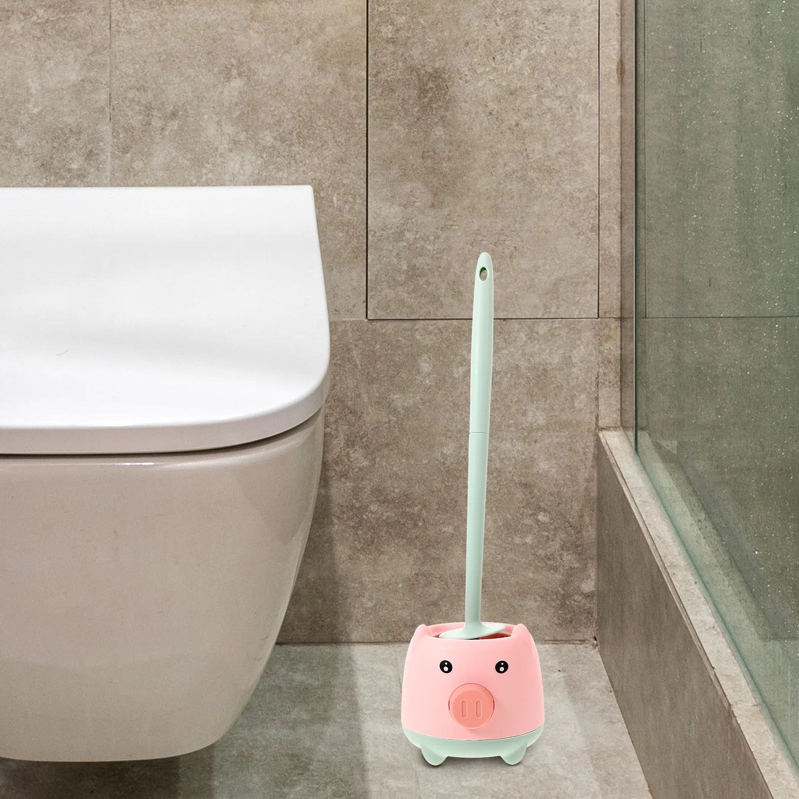 

Toilet Brush Set Long Handle Sturdy Bristles Deep Cleaning For Bathroom Toilet Bowl Scrubber Tool Narrow Space