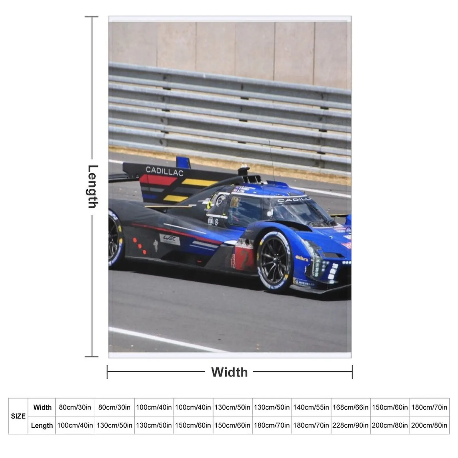 Cadillac V Series R Motorsport Racing Action Throw Blanket Blankets For Sofas Personalized Gift Luxury Thicken Blankets