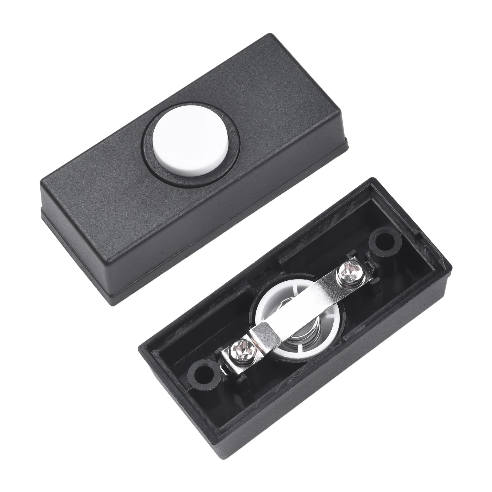 Reliable Performance Bell Push Black Continuous Functionality Black Convenient Replacement Door Bell Chime Sturdy Construction