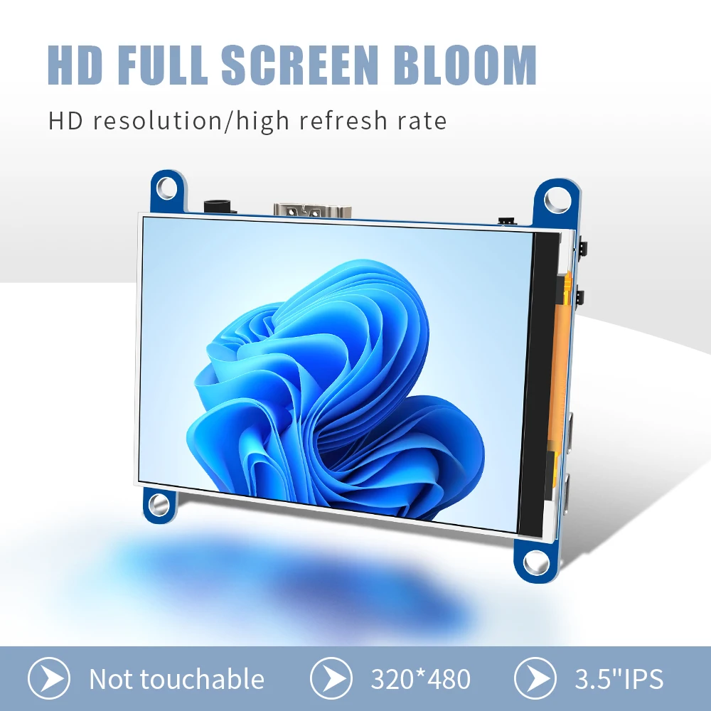 Portable Monitor 3.5 inch LCD hdmi Compatible Screen  HD(h) 320*480 MINI Display Support Raspberry pi with Computer