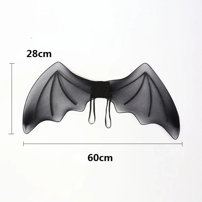 Halloween Bat Wings Vampirina-Costume Devil Wings Black Bat Elf Dress Up Wings Party Dance Performance-Props Gifts