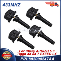 1/4PCS 802000247AA TPMS sensor Tire pressure sensor For Chery ARRIZO 5 5e Tiggo 7 3X 5X 433MHZ