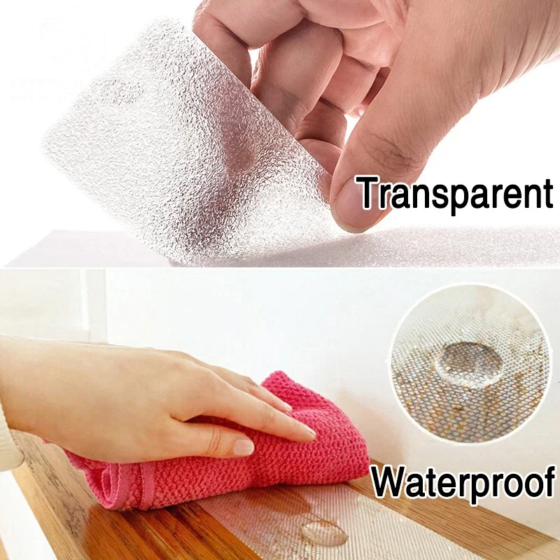 10x 60cm Transparent Non-Slip Tape Floor Bathtub Bathroom Carpet Stair Treads Slip Soft and Waterproof Tape Protect Pet Child