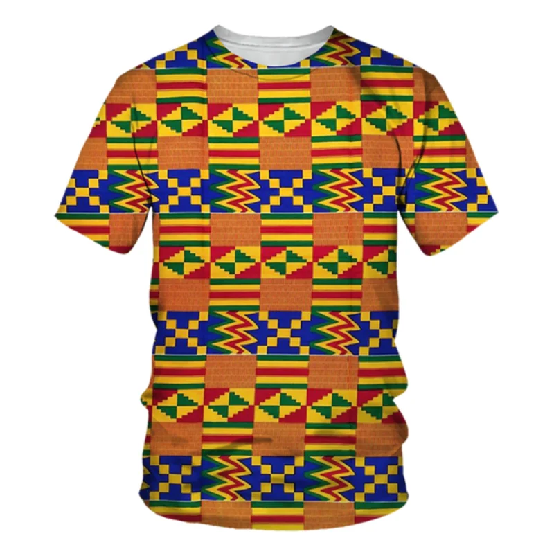 Summer Africa Ethnic Style 3D Print T-Shirts Streetwear Men Fashion Harajuku Casual Oversized O-Neck T Shirt Tees Tops Clothing