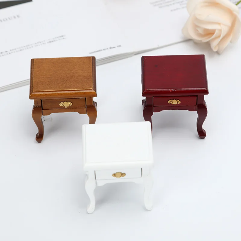 1: 12 Mini Doll House Tea Table Indoor Micro Landscape Decoration Living Room Scene Model DIY Handmade Accessories