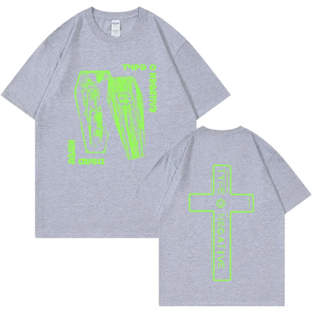 Type O Negative Dead AgainT Shirt Men Women Gothic Rock Band Vintage Short Sleeve T-shirt 100% Cotton Casual T-shirts Streetwear - view 5
