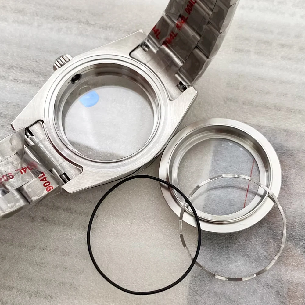 Luxury Watch Case Strap NH35 Case For Datejust Nh35 Nh36 Nh34 Movement 28.5mm Dial 36mm 39mm Sapphire Glass Case and Strap Set - view 4